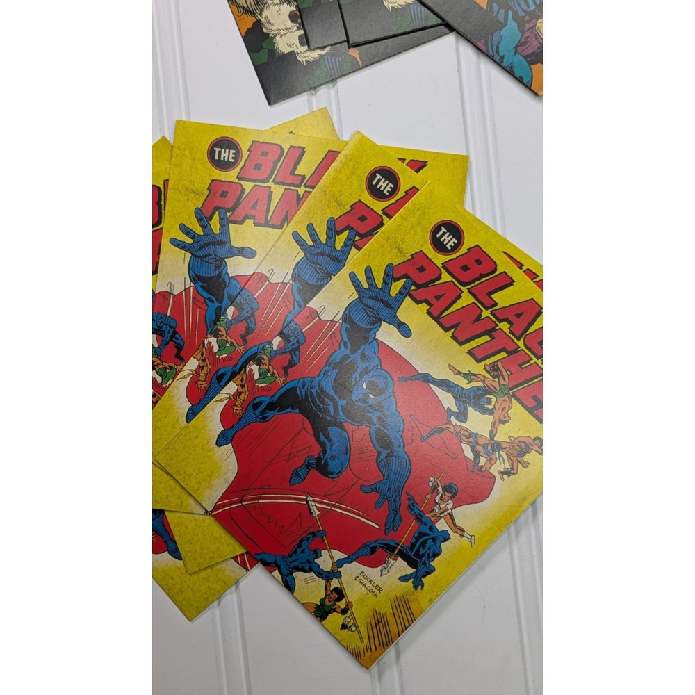 Marvel Comics The Black Panther Deluxe Note Card Set Book Box Stickers New 2018 - Picture 9 of 16